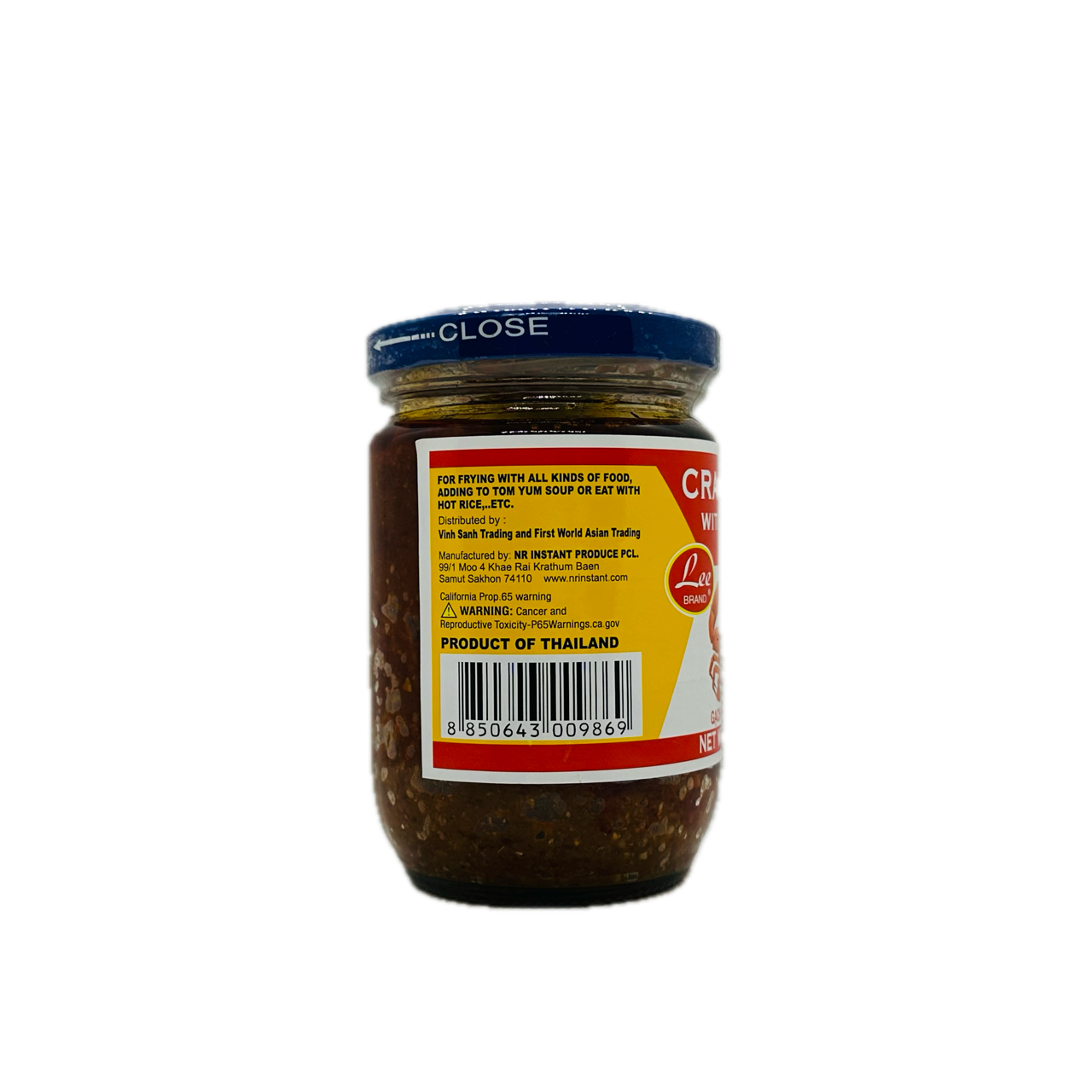 Lee Brand (Crab Paste with Bean Oil) GACH CUA XÀO DÂÙ ǍN