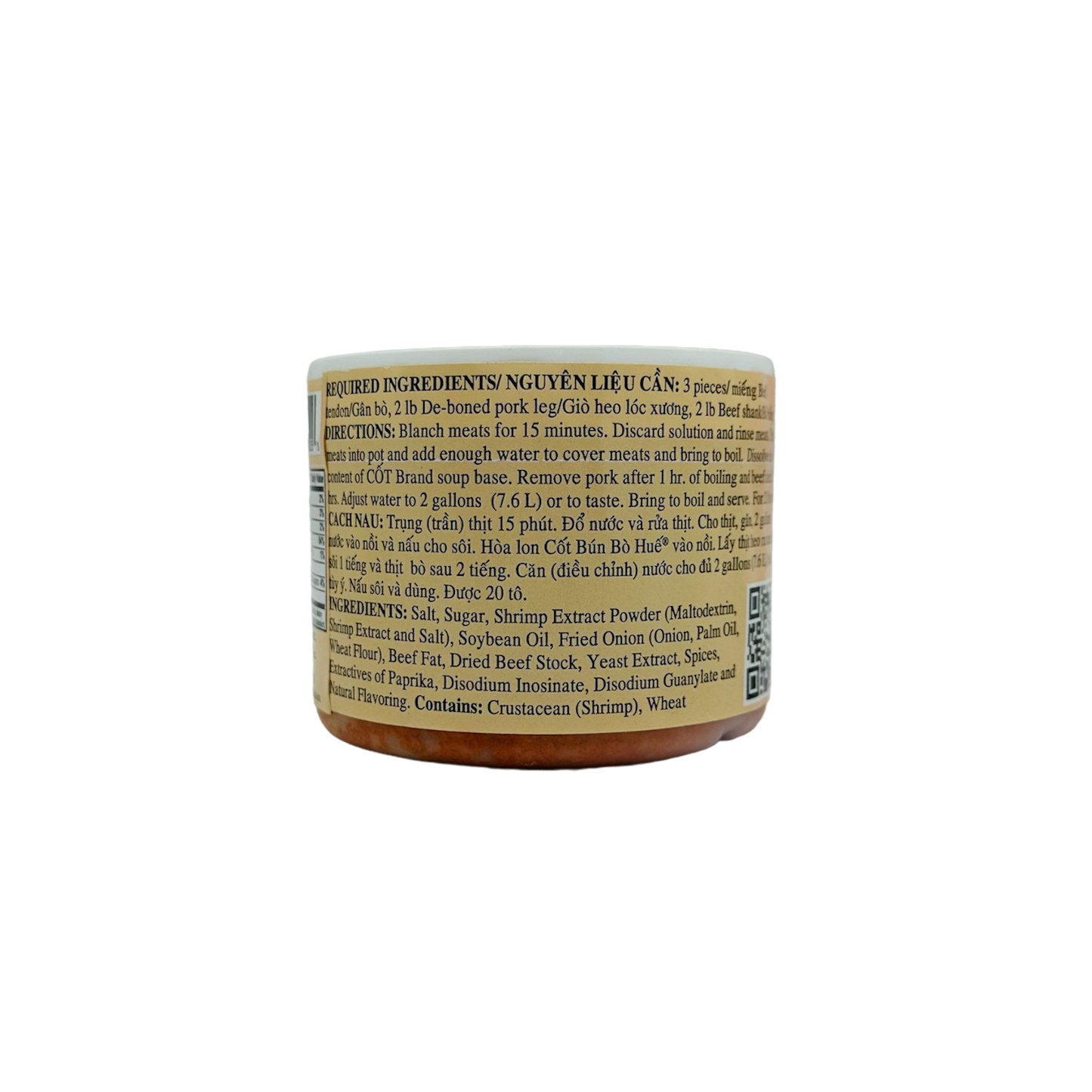 "Cốt Bún Bò Huế®
Brand ("Huế" Style Beef Flavored Soup Base)"