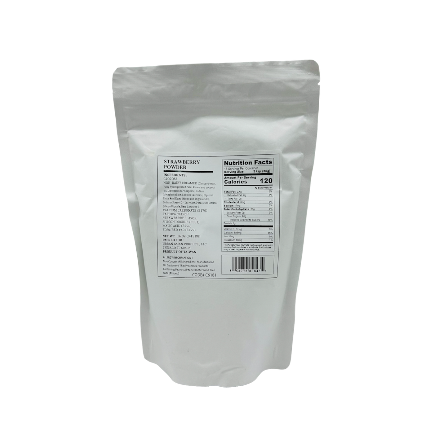 TROPICAL SUNSHINE® (STRAWBERRY
INSTANT POWDER) BUBBLE TEA MIX