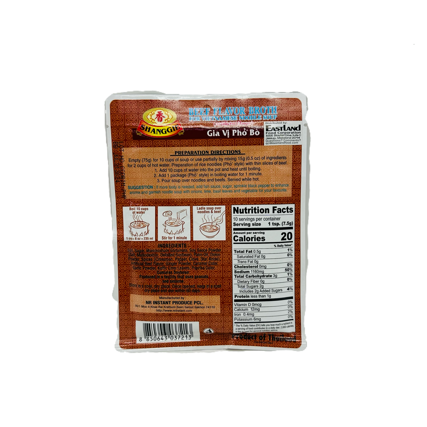 Shanggie (Beef Flavor Broth for Vietnamese Noodle Soup Pho)