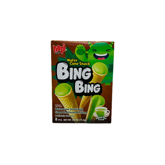 Hapi (Wafer Cone Snack GREEN TEA FLAVOR Bing Bing)
