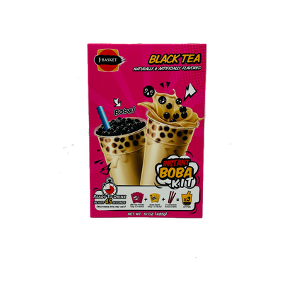 J-Basket Instant Boba Kit (Black Tea Naturally & Artificially Flavored )
