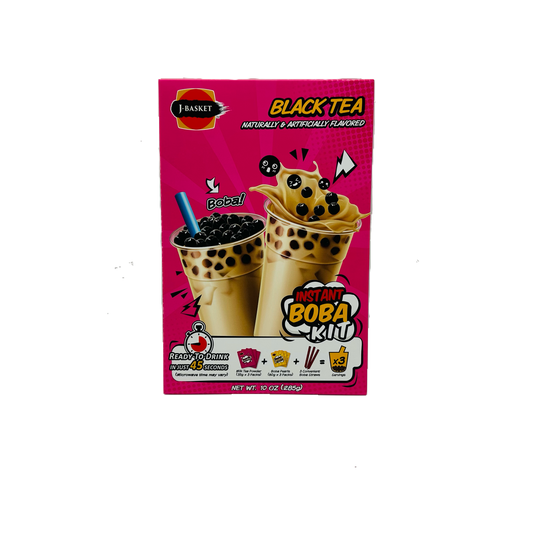 J-Basket Instant Boba Kit (Black Tea Naturally & Artificially Flavored )