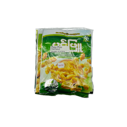 Pwint Phyu (Fried Peanut 5pcks) ပွင့်ဖြူ (ဆီသန့် မြေပဲကြော်) 5pcs