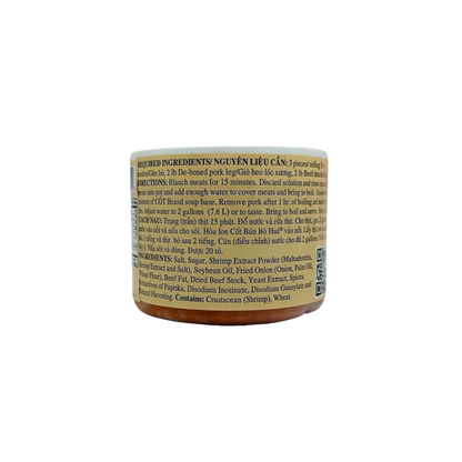 "Cốt Bún Bò Huế®
Brand ("Huế" Style Beef Flavored Soup Base)"