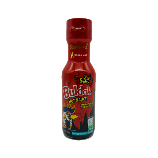 Samyang (2x Buldak Hot Sauce) Artificial Spicy Chicken Flavour)