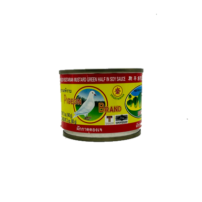 Pigeon Brand (Fermented Vegetarian Green Mustard Half in Soy Sauce)