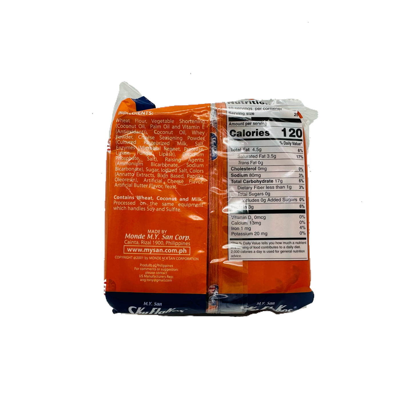 M.Y. San (Sky Flakes Crackers Cheese Snack Pack 10)