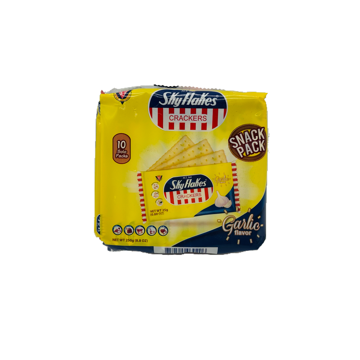 Snacker Flakes M.Y. San (Sky Flakes Crackers Garlic Snack Pack 10) – Nan Oo Shin