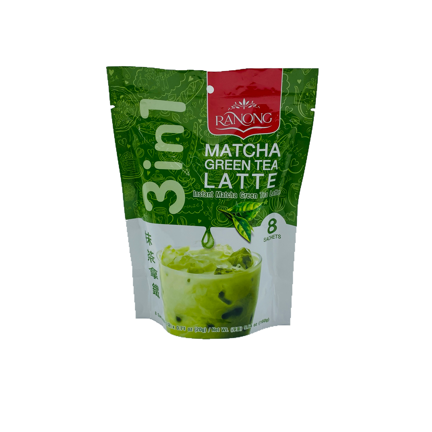 Ranong Matcha Green Tea Latte 3-in-1