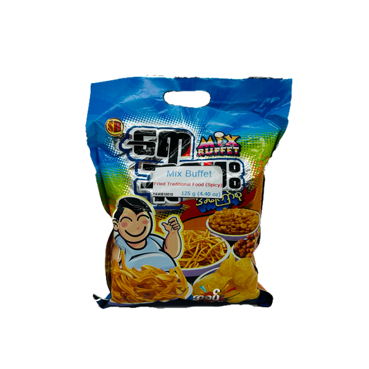 Yaw Mix Fried Traditional Food (Spicy), ရော (အကြော်စုံ)